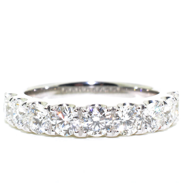 14KT White Gold 1.50CTW I1 G-H Colour Diamond Wedding Band.