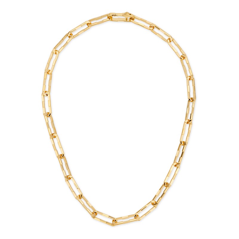 Gucci 18KT Yellow Gold 16.5" Link To Love Necklace.