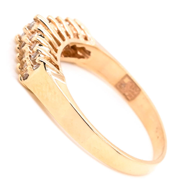 14KT Yellow Gold 0.25CTW Diamond Ring