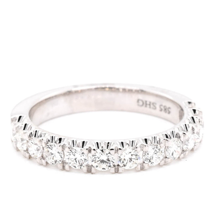 14KT White Gold 0.70CTW Diamond Wedding Band.