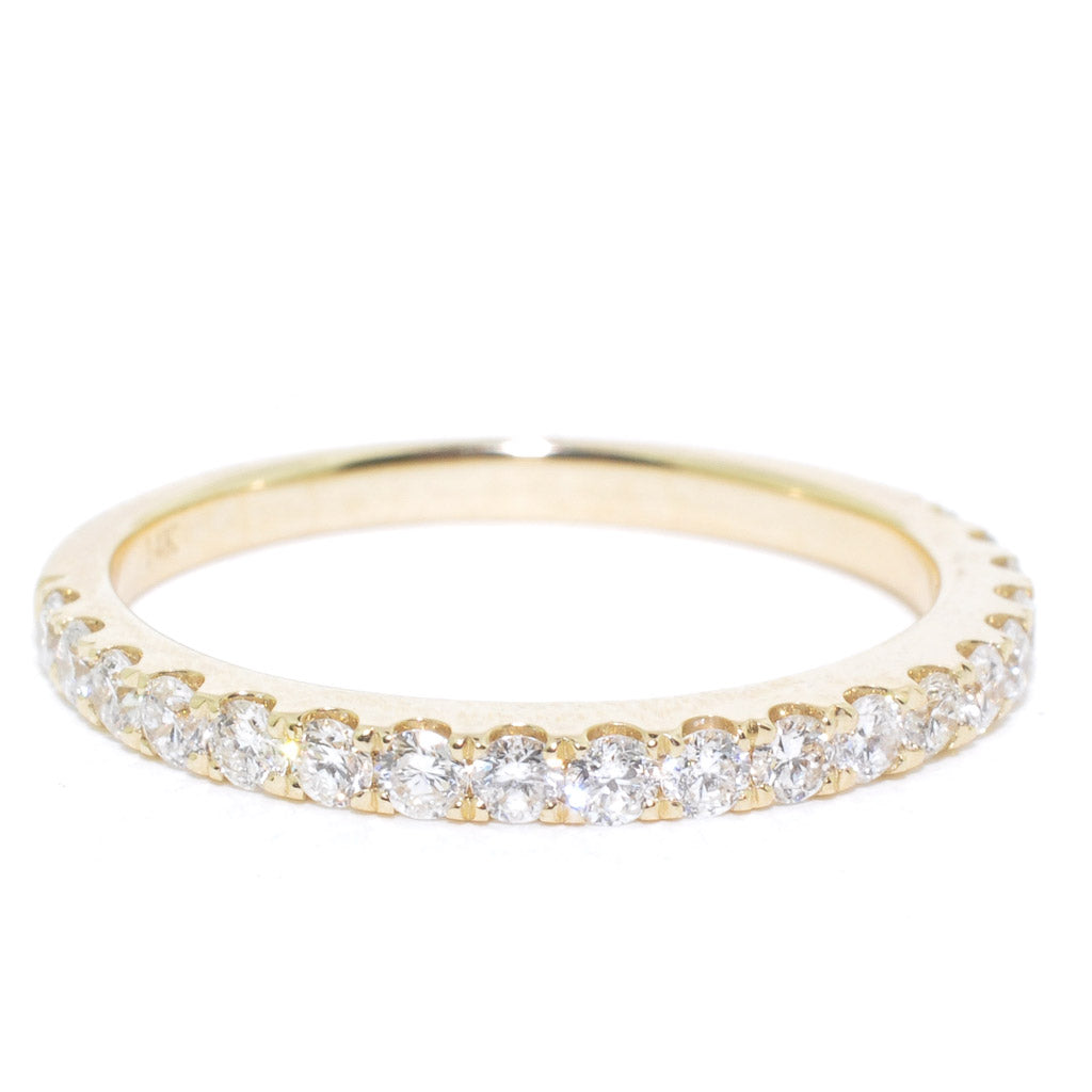 14KT Yellow Gold 0.33CTW Diamond Wedding Band.