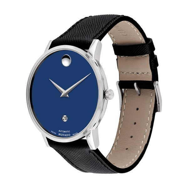 Movado museum best sale classic leather strap