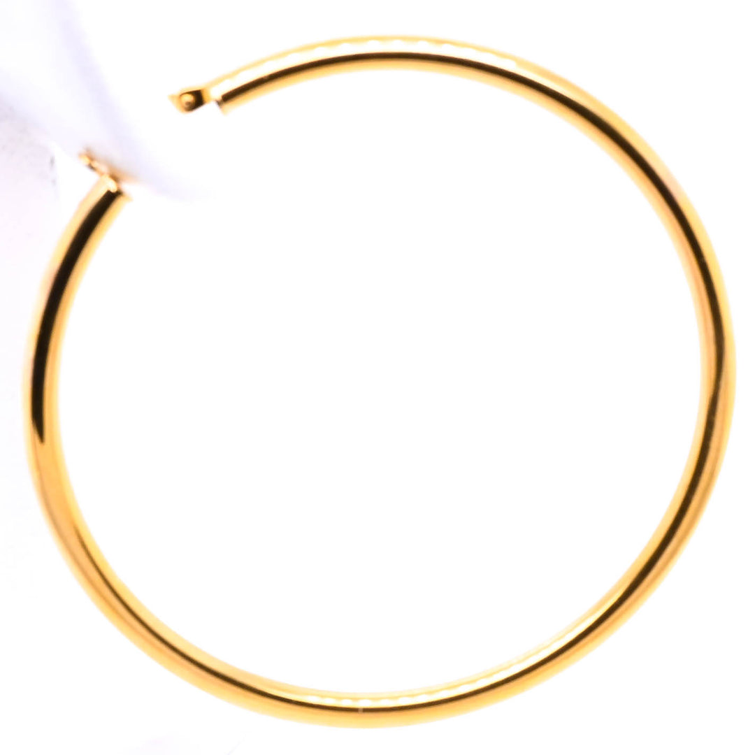 14KT Yellow Gold 55mm Large Hoop Earrings.