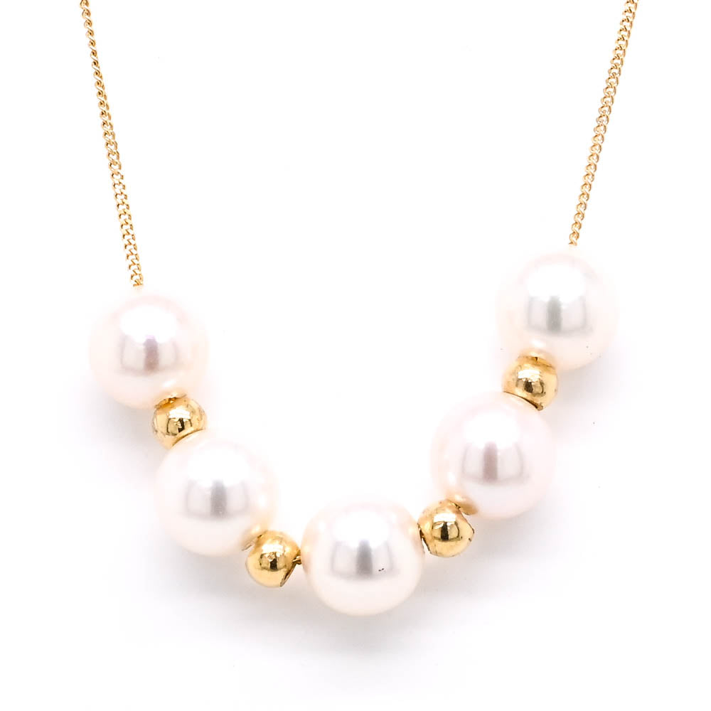 BOWERHAUS | Kids 7mm Oyster Semi Round Pearl Necklace