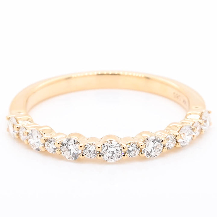 14KT Yellow Gold 0.45CTW Diamond Wedding Band.