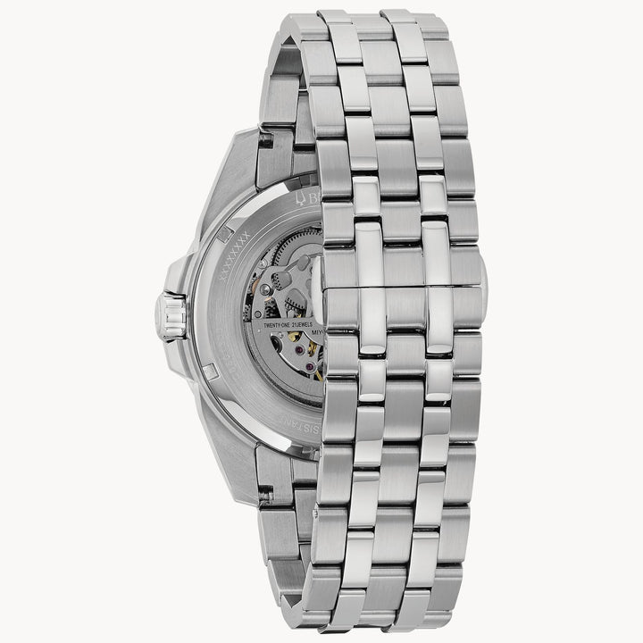 Bulova Sutton 43mm Automatic Watch.96A187.

Silver/Steel