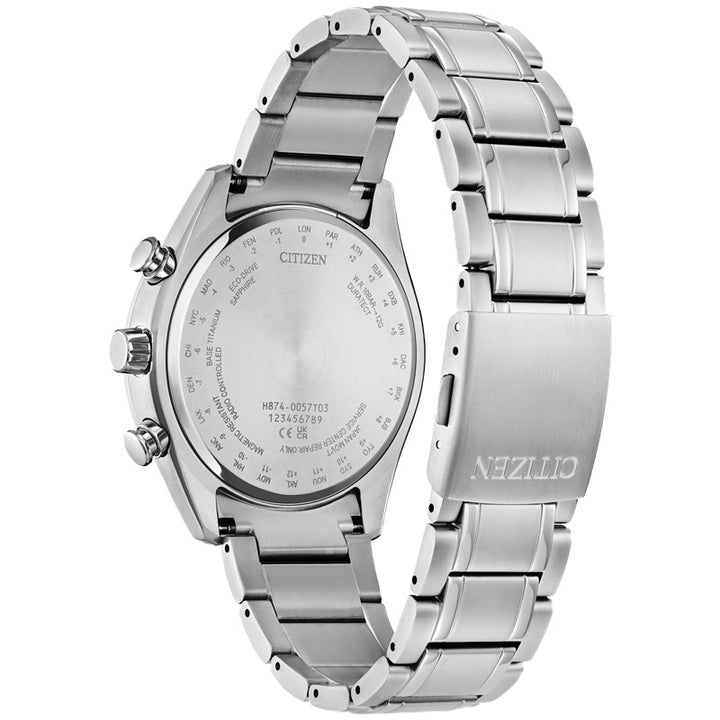 Citizen Tsuki-yomi A-T 43mm Eco-Drive Watch. BY1018-55X