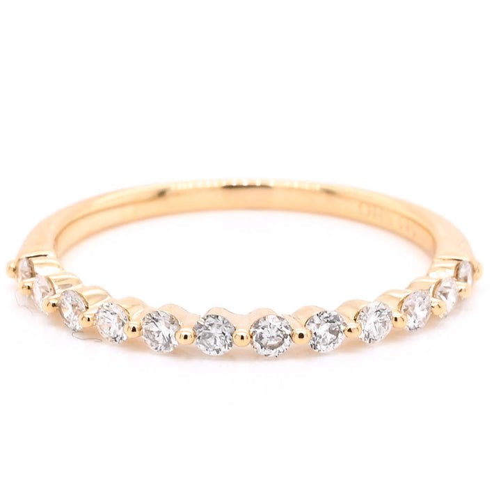 14KT Yellow Gold 0.30CTW Diamond Wedding Band.